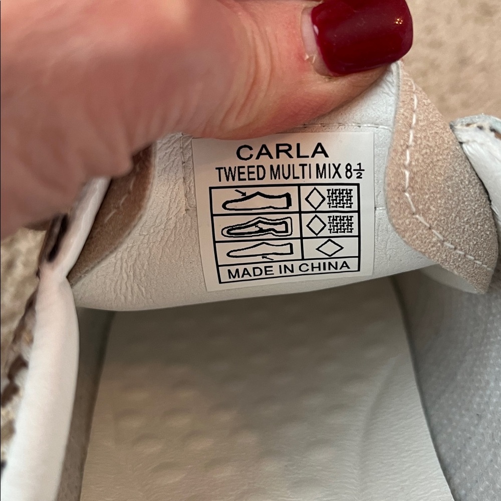 NIB Vintage Havana Carla Tweed Sneakers - Picture 8 of 10